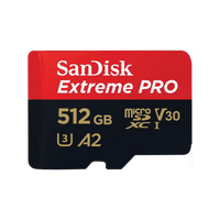 Sandisk Extreme Pro 512GB 4K Video microSDXC Card