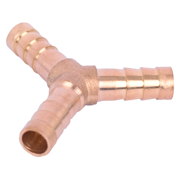 Brass Y-Connector 8mm - Hose Fitting, Y Splitter for Plumbing & Irrigation