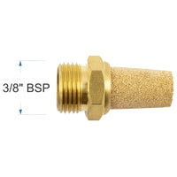 Brass Conical Muffler, 3/8