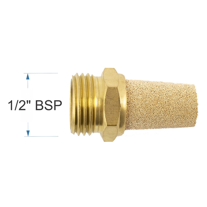 Brass Pneumatic Muffler 1/2