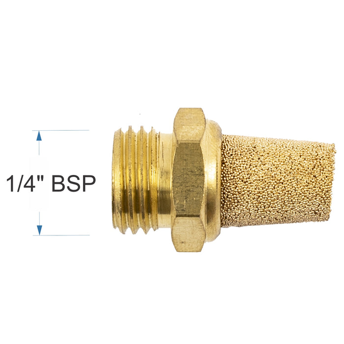 Brass Conical Muffler, 1/4
