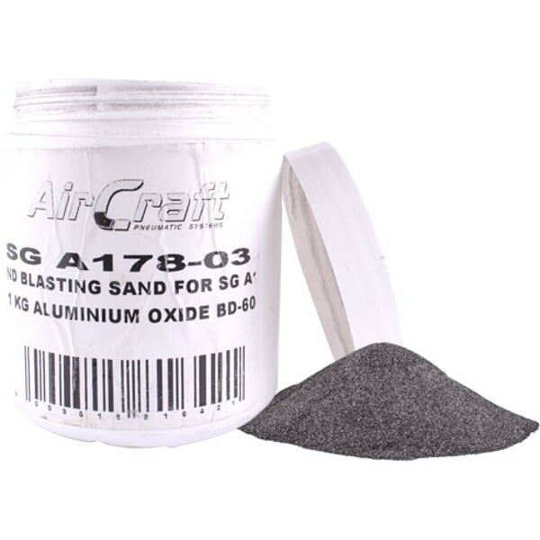 Aircraft SG A178-03 Sand Blasting Media - Aluminum Oxide BD-60, 1KG - Sandblasting Sand
