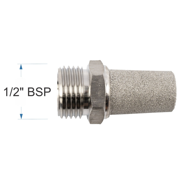 Metal Conical Muffler, 1/2