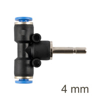 Pneumatic T-Joint Fitting PU 4mm - Push to Connect Tee Connector