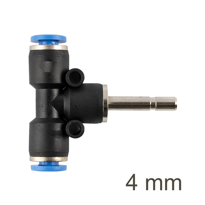 Pneumatic T-Joint Fitting PU 4mm - Push to Connect Tee Connector