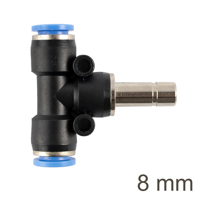 INSERT T-JOINT PU 8MM - Pneumatic Fitting - Chavda.com - Air Hose Connector - Push to Connect Tee Fitting