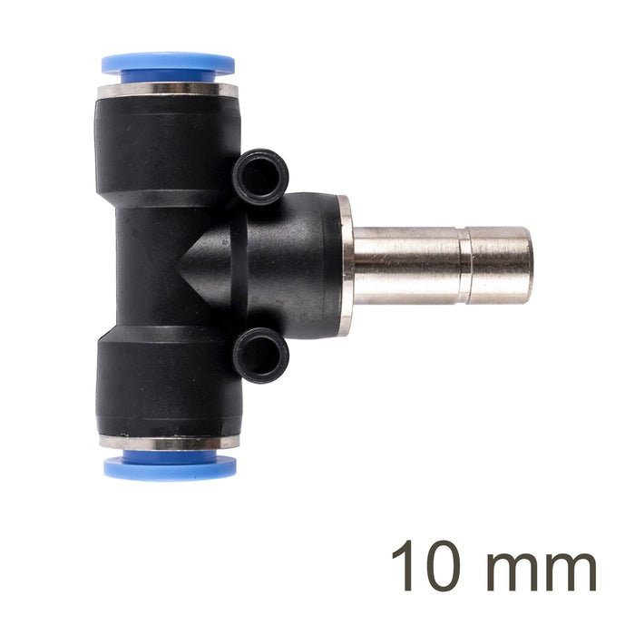 PU 10mm T-Joint Fitting - Tube Connector | Chavda.com