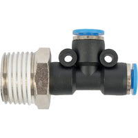 PU Hose Tee Fitting 6mm x 6mm x 1/2