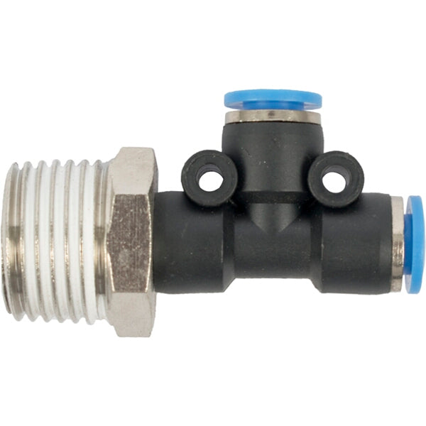 PU Hose Tee Fitting 6mm x 6mm x 1/2