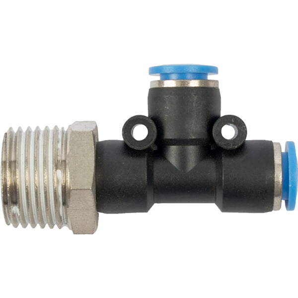 PU Hose Fitting Tee 8mm x 8mm x 1/2\