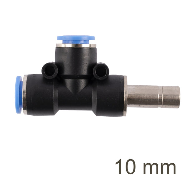 10mm Pneumatic Fitting - Push to Connect T-Joint Side - Air Hose Connector