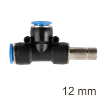 12mm Pneumatic Fitting - T-Joint Side PU Connector - Air Hose Connector