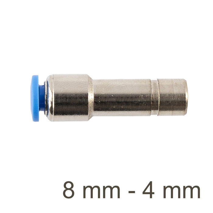 Pneumatic Reducing Connector PU 8mm to 4mm - Push to Connect Fitting