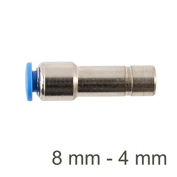 Pneumatic Reducing Connector PU 8mm to 4mm - Push to Connect Fitting