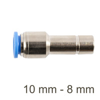 Pneumatic Fitting Reducer - 10mm to 8mm Tube Connector for Air Lines & Pneumatic Systems