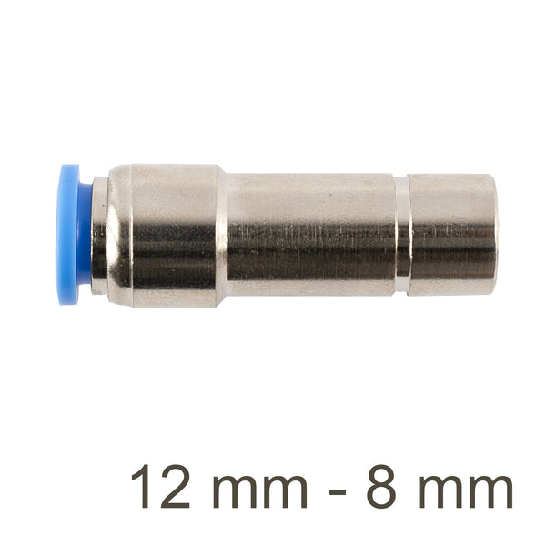 Straight Reducer PU 12mm to 8mm Fitting | Pneumatic Connector | Chavda.com