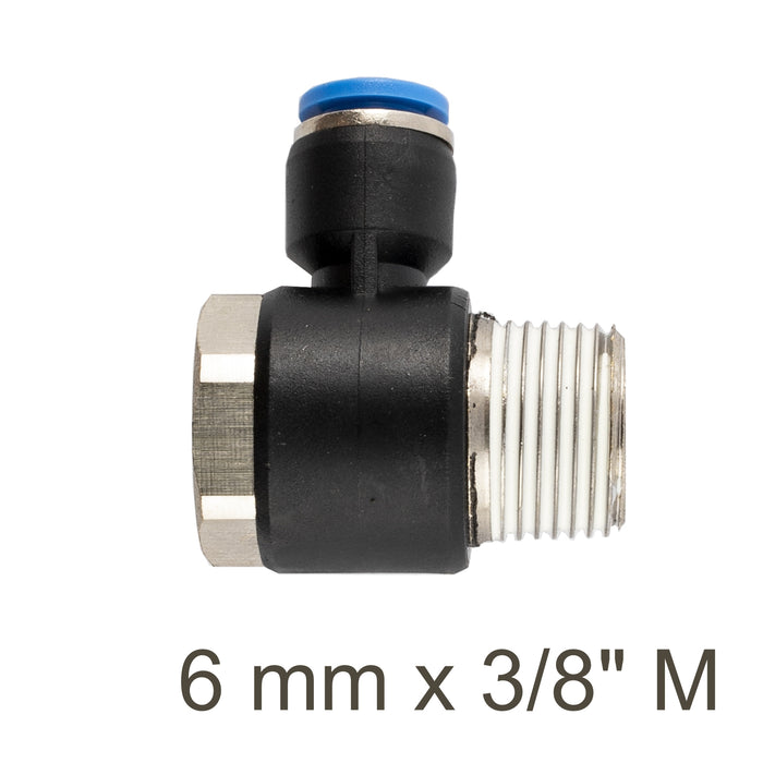 Aircraft Swivel Elbow Pu 6 Mm X 3/8' M Sg Aph06 03