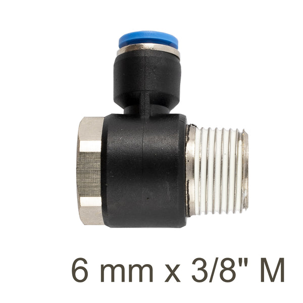 Aircraft Swivel Elbow Pu 6 Mm X 3/8' M Sg Aph06 03