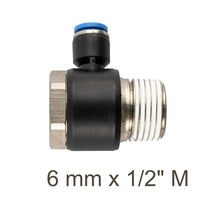 Swivel Elbow Pneumatic Fitting 6mm x 1/2