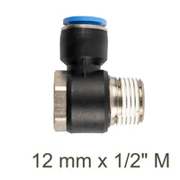 Pneumatic Swivel Elbow PU 12mm x 1/2