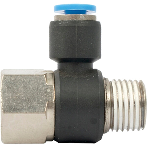 PU Hose Fitting Tee 4mm x 1/4"F x 1/4"M | Pneumatic Fitting | Air Hose Connector | Chavda.com