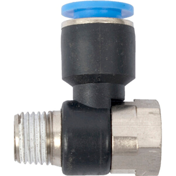 PU Hose Fitting Tee 10mm x 1/4"F x 1/4"M - Pneumatic Connector | Chavda.com