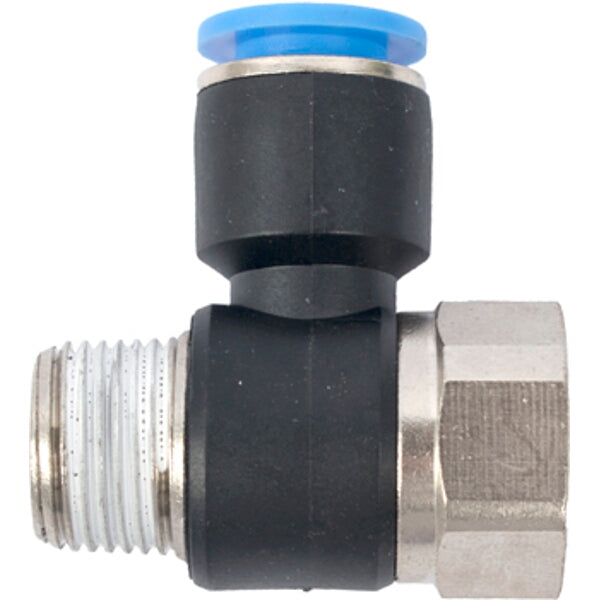 PU Hose Fitting Tee Connector 10mm x 3/8" Female x 3/8" Male Pneumatic Fitting