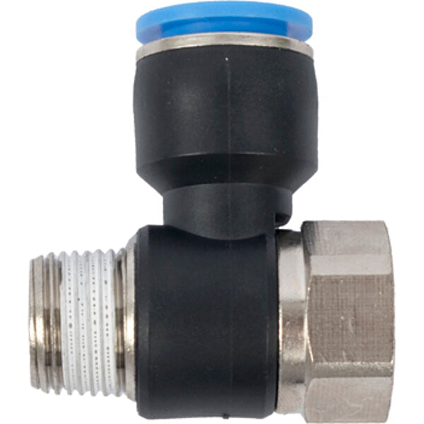 PU Hose Fitting Tee 12mm x 3/8"F x 3/8"M - Pneumatic Air Connector