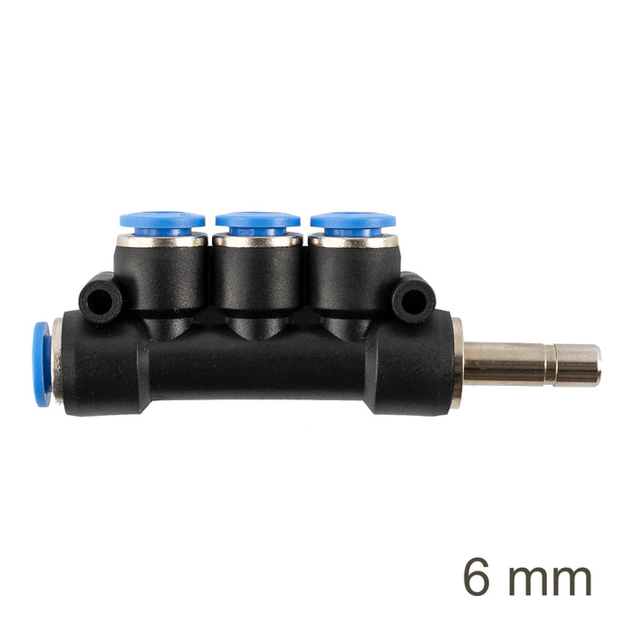 INSERT MANIFOLD SIDE 4-PORT PU - 6MM Pneumatic Fitting