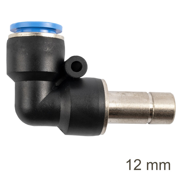 Pneumatic Fitting: 12mm Elbow Push to Connect - Chavda.com