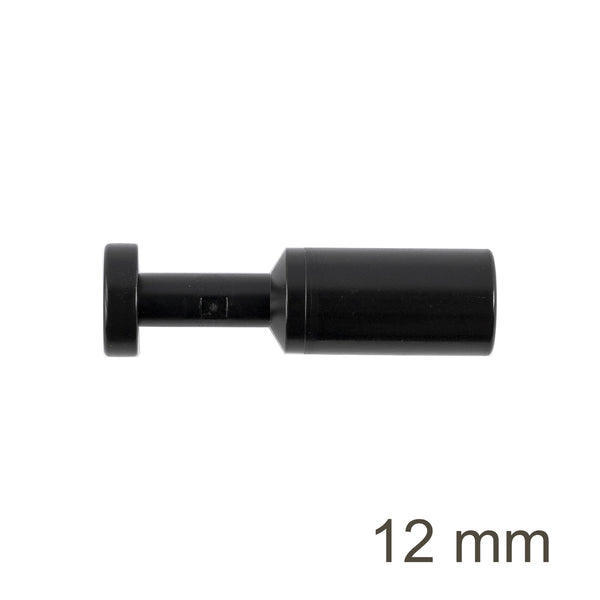 CLOSING PLUG PU 12MM - Black Polyurethane Sealing Plug for 12mm Openings | chavda.com