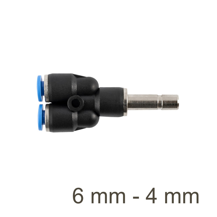 Y-Joint Pneumatic Fitting: 6mm to 4mm Reducer | Air Hose Connector