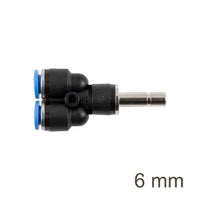 Pneumatic Y-Joint Fitting, PU 6mm - Air Hose Connector