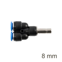 8mm Pneumatic Y-Connector Fitting - Push to Connect Joint for Air Hose - Chavda.com