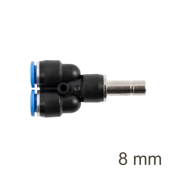 8mm Pneumatic Y-Connector Fitting - Push to Connect Joint for Air Hose - Chavda.com