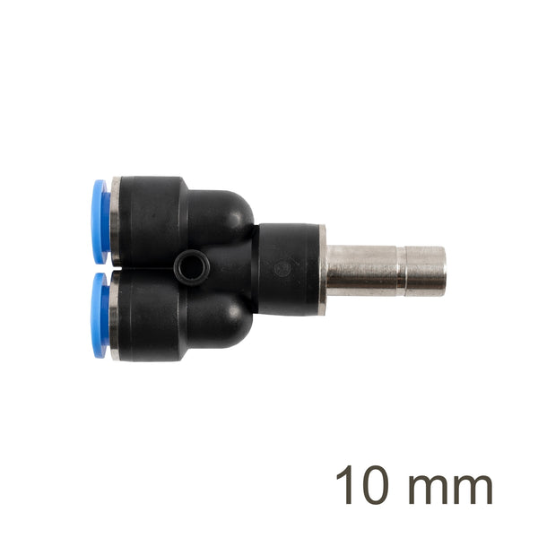 Pneumatic Y-Joint Fitting, 10mm Connector, Chavda.com - Air Hose Splitter