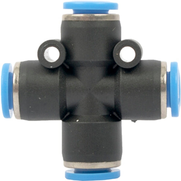 PU Hose Fitting 4 Way Connector 6mm | Pneumatic Fitting | Chavda.com