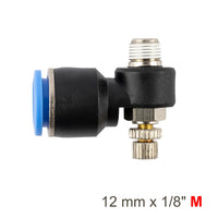 Flow Control Swivel Elbow PU 12mm x 1/8
