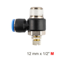 Flow Control Swivel Elbow PU 12mm x 1/2