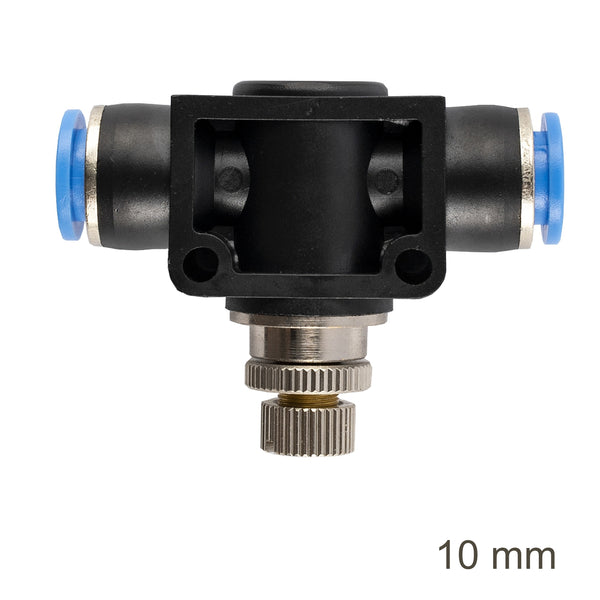 FLOW CONTROL MOUNT STR. PU 10MM - Pneumatic Fitting Speed Controller, chavda.com