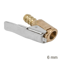 6mm Tire Chuck with Hose Barb - Brass Air Chuck for Tire Inflators
