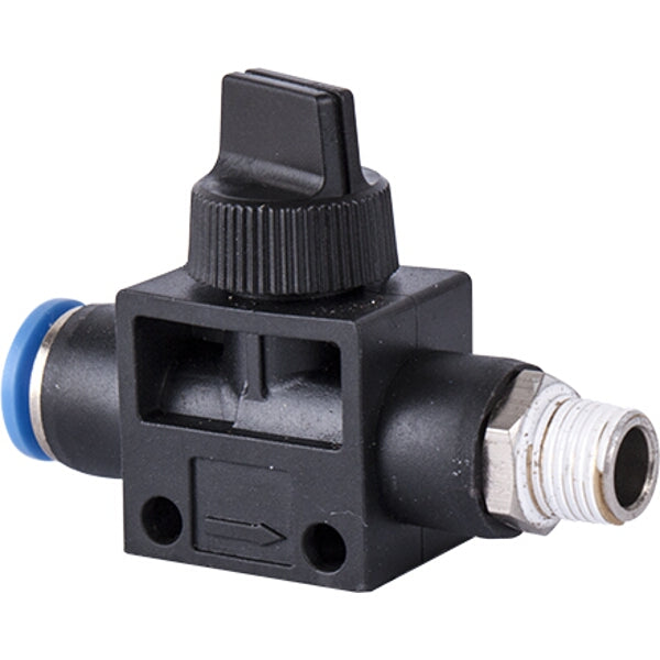 PU Hose Fitting Valve 8mm x 1/8" Male - Pneumatic Air Flow Control Valve - Pneumatic Fitting