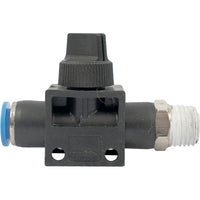 PU Hose Fitting Valve: 8mm Pneumatic Flow Control Valve, 1/4