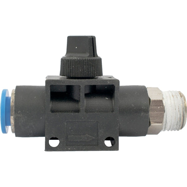 PU Hose Fitting Valve 10mm x 3/8'M | Chavda Pneumatic Flow Control Valve