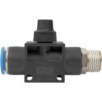 PU Hose Fitting Valve 12mm x 3/8'M - Air Flow Control Valve - Pneumatic Fitting - CHAVDA