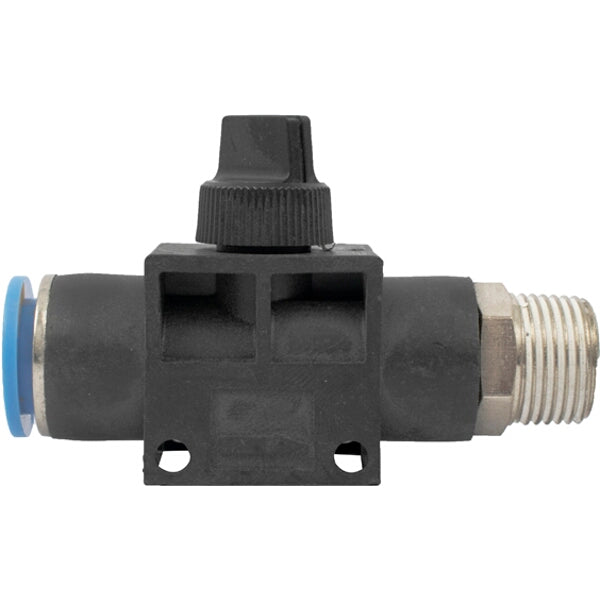 PU Hose Fitting Valve 12mm x 3/8'M - Air Flow Control Valve - Pneumatic Fitting - CHAVDA