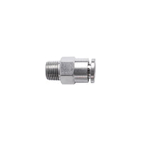 Metal PU Fitting Straight - 6mm x 1/8