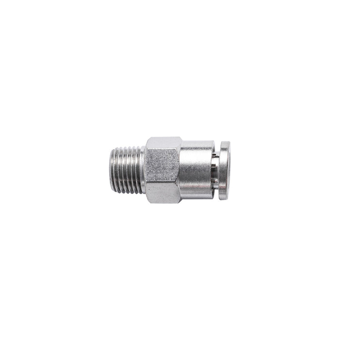 Metal PU Fitting Straight - 6mm x 1/8