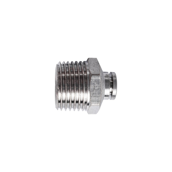 Metal PU Fitting Straight 6mm x 1/2" M | Pneumatic Connector | Buy at chavda.com