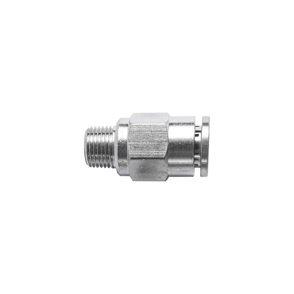 Metal PU Fitting Straight 8mm x 1/8" Male Thread - Pneumatic Connector